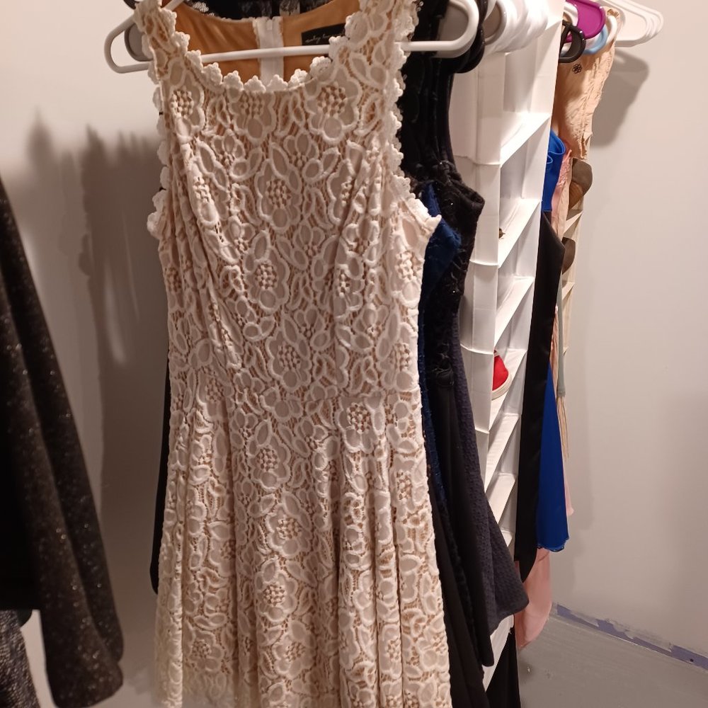 Dress, Lacey white
